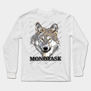 Wolf artwork by MONOTASK Long Sleeve T-Shirt